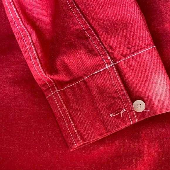 Jean Jacket, Red, La Redoute, Size 16, 100% cotton, Made in China - Picture 7 of 7